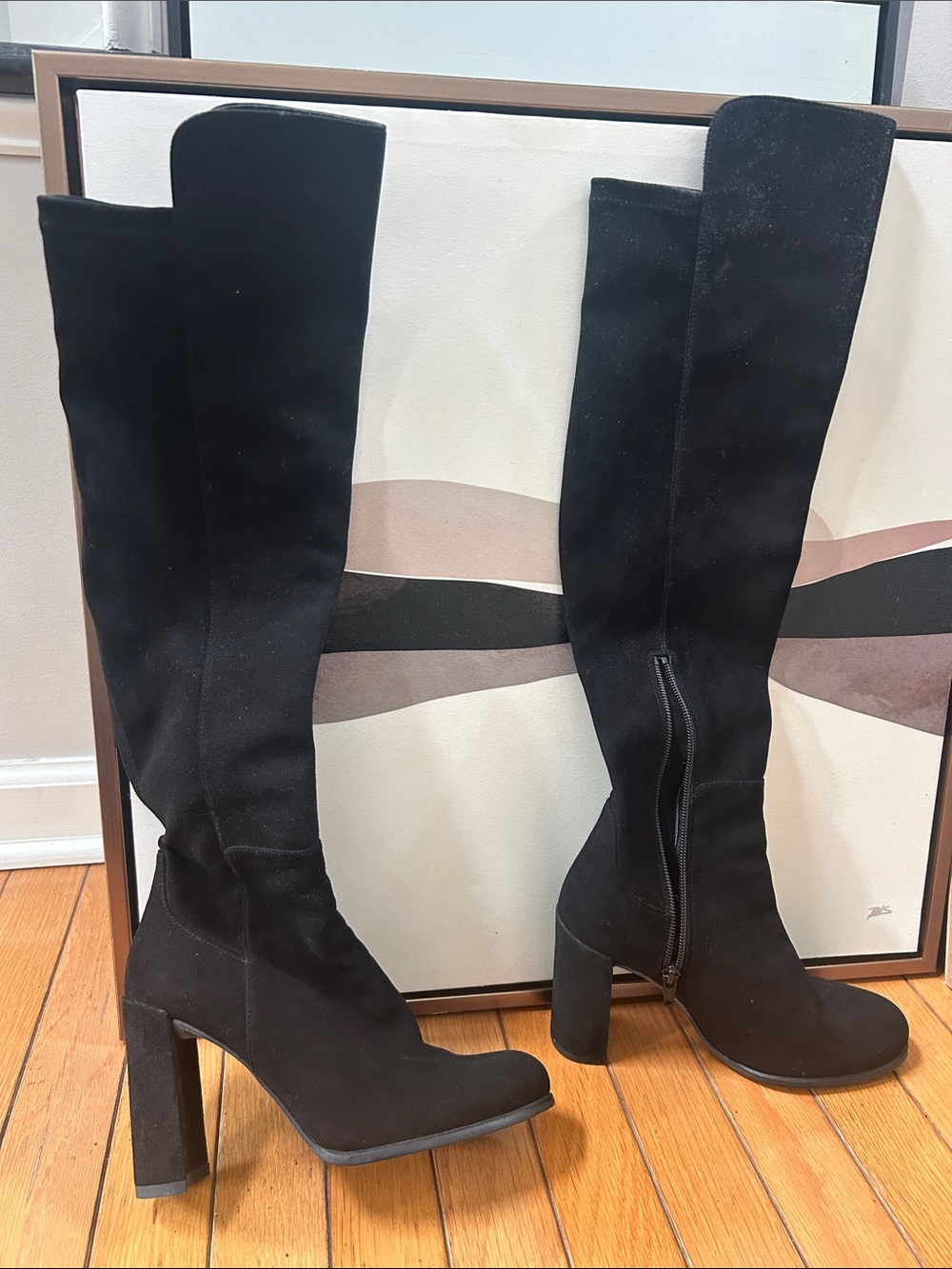 Stuart Weitzman Over-the-Knee Suede Boots